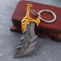 【DT】New New God of War 4 Kratos sword Keychain Pendant keyring jewelry men and women car key chain Accessories hot