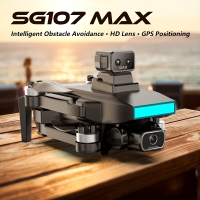 【SG107 MAX】 โดรนบังคับ  Wifi 4k Hd Dual Camera Fpv 7.4v Quadcopter Obstacle Avoidance แบบมืออาชีพ