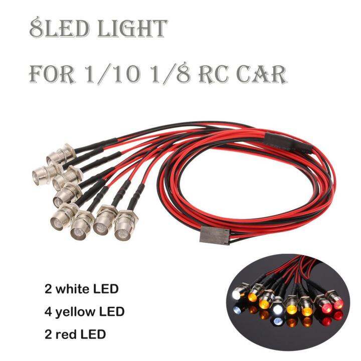 8-led-5mm-light-kit-for-1-10-1-8-traxxas-hsp-redcat-d90-rc-crawler-accessory