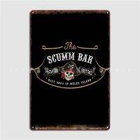 Scumm Bar โลหะแผ่นโลหะสัญญลักษณ์โรงภาพยนตร์ห้องนั่งเล่นสร้างสโมสรโรงรถโปสเตอร์ดีบุก0810