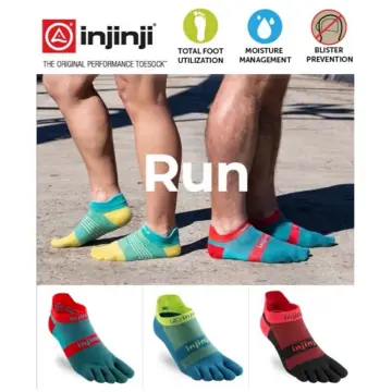 Injinji Run No Show LightWeight Toe Socks