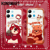 KONSMART Ins เคสการ์ตูน Infinix Note30 Pro 30i 30 4G 5G 2023เคสใหม่ป้องกันกล้องซิลิโคนตุ๊กตาหมีน่ารัก INFINIX NOTE 30 5G X6711เคสโทรศัพท์30