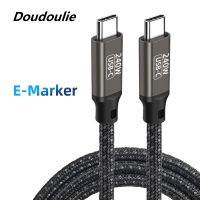 Doudoulie สาย USB C เป็น Type C 240W PD3.1ชาร์จเร็วสายดาต้าสายชาร์จแบตเตอรี่สำหรับ Macbook Huawei Xiaomi POCO Samsung E-MARK USB-C