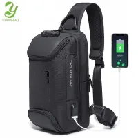 [TUYI Men Bags]Bange Anti-thief Crossbody Bags Usb Charging Chest bag pack Waterproof Shoulder Bags Sling Bags For Men