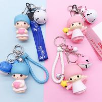 Kawaii Anime Accessories Cartoon Cute Sanrio Little Twin Stars Key Chain Car Backpack Pendant Keychain Children 39;s Birthday Gifts