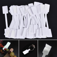 Bangqi 100pcs White Price Label Tags with Hanging String Jewelry Stationery Shoes Cloth