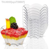 ☜◑┋ Promotion - 20 Pieces x Home Party Disposable Plastic Tableware Supplies 70x44mm/60ml Petal Dessert Cake Bowl