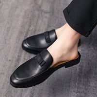 รองเท้าไม่มีส้นผู้ชาย Bow Mules Slip On Casual Shoes