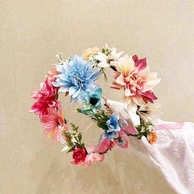 Garland Headdress Sweet Hair Band Dress Accessories Bridal Photography Headdress Girls Performance Headband Wreath Hair Band