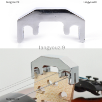 langyouzi9 1PC มินิไวโอลินฝึกใบ้โลหะเงิน fiddle Silent Silencer อุปกรณ์เสริม