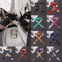 【YP】 1Pcs Floral Scarf Handbag Handle Tie Headband Bow Decoration Accessories