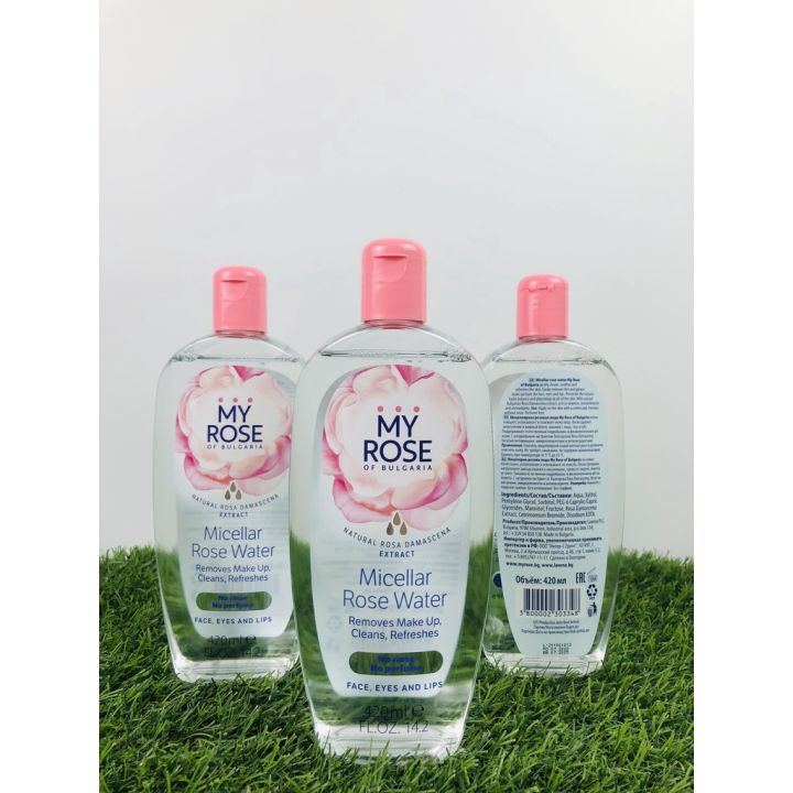 Nước tẩy trang cao cấp My Rose hương hoa hồng, nhập khẩu Bulgari, chai  420ml có giấy công bố sản phẩm của bộ Y Tế 