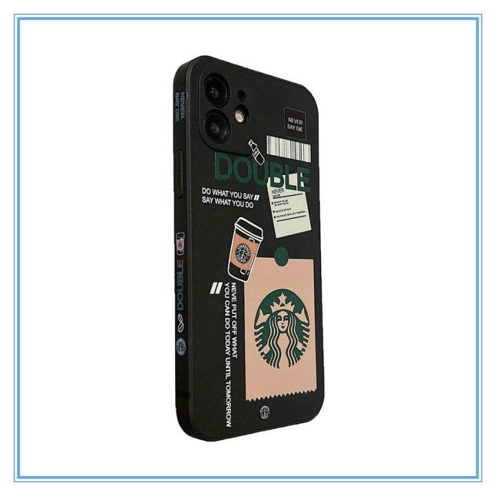 เคสi6sพลัส-เคส-iphone11-case-เคสfor-iphone-14-13-12-11-pro-max-xs-7p-8plus-สตาร์บัคส์-แมคโดนัลด์-แถบข้าง-เคสไอโฟน-ซิลิโคนนิ่มขอบตรง-เคสไอโฟน11-12promax-เคสไอโฟน7พลัส-เคสไอโฟน14promax