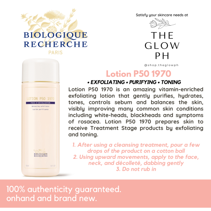 [AUTHENTIC] BIOLOGIQUE RECHERCHE Lotion P50 1970 Lazada PH
