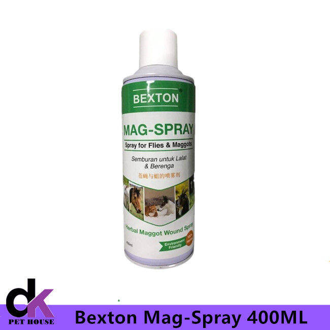 Bexton MagSpray for Flies & Maggots / Herbal Maggot Wound Spray 400ML