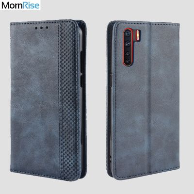 「Enjoy electronic」 For OPPO A91 / F15 Case Book Wallet Vintage Slim Magnetic Leather Flip Cover Card Slot Stand Soft Cover Luxury Mobile Phone Bags