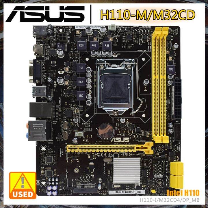 ASUS H110M/M32CD Motherboard LGA1151 Socket DDR3 64GB HDMI MicroATX