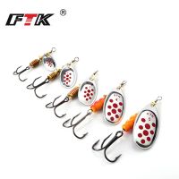 Spoon Copper Metal Fishing For Perch Lure Spinnerbait Fishing Pike [hot]FTK Metal Lure Tackle Spinner Spiner Trout Bait Salmon 4g-14g