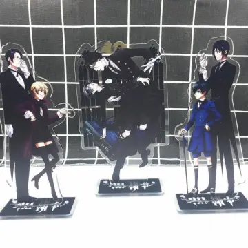 Anime Black Butler Kuroshitsuji Cosplay Stand Model Plate Sebastian  Michaelis Ciel Figures Standee Desk Decoration For