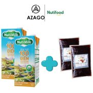 COMBO 2 HỘP SỮA TƯƠI TIỆT TRÙNG ĐƯỜNG ĐEN 1 Lít + 2 BỊCH TRÂN CHÂU ĐƯỜNG