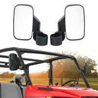 กระจกมุมมองด้านหลัง1ชุดสำหรับ1.75นิ้ว2แคลมป์นิ้ว UTV ATV Polaris Ranger 400 500 800 XP กระจกมองหลังด้านนอกอเนกประสงค์