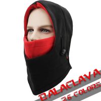 【CW】 Cycling Skiing Hiking Warm Balaclava Windproof Fleece Scarves Outdoor Hood Thermal Coldproof Hooded Hat Men