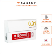 Bao cao su Sagami 001 - Siêu mỏng - Non Latex - Hộp 5 chiếc