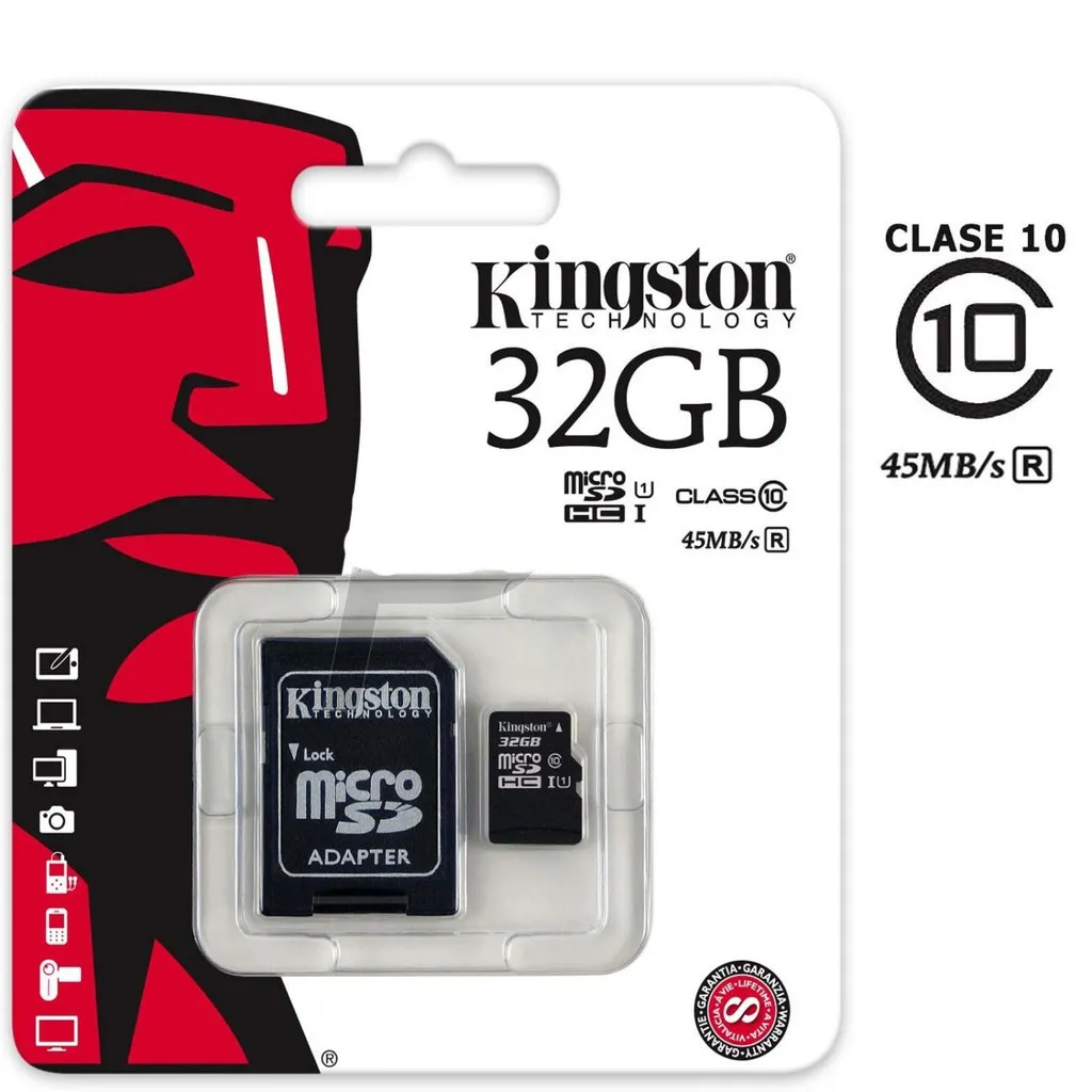 ♥สต็อกพร้อม + จัดส่งฟรี♥SD Card KINGSTON 8GB 16GB 32GB 64GB Micro SD TF