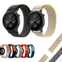 สายรัดไนลอนห่วงเส้นทาง22มม. สำหรับ Huami Amazfit จังหวะ/Stratos 2 2S 3/GTR2 GTR 2e /GTR 3 /GTR3 PRO/GTR 47Mm/GTR 4 /Amazfit Bip 5สายนาฬิกาอัจฉริยะ