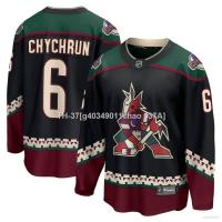 ✐◕ g40349011chao 037A เสื้อกีฬาแขนยาว ลายทีม Ani NHL Arizona Coyotes Chychrun Jersey Hockey พลัสไซซ์