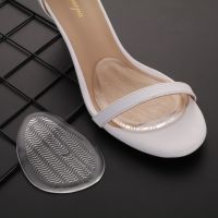 Insoles Ladies High Heel Shoe Insole Female Half Pad Reduces Friction Pain Silicone Forefoot Pad Anti-skid Foot Care Pads Shoes Accessories