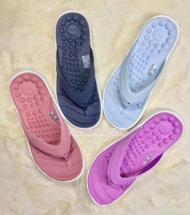 รองเท้าแตะ-crocs-reviva-flip-รองเท้าแตะ-เพื่อสุขภาพ-สินค้าขายดี-พร้อมส่ง-งาน-outlet-ถูกกว่า-shop