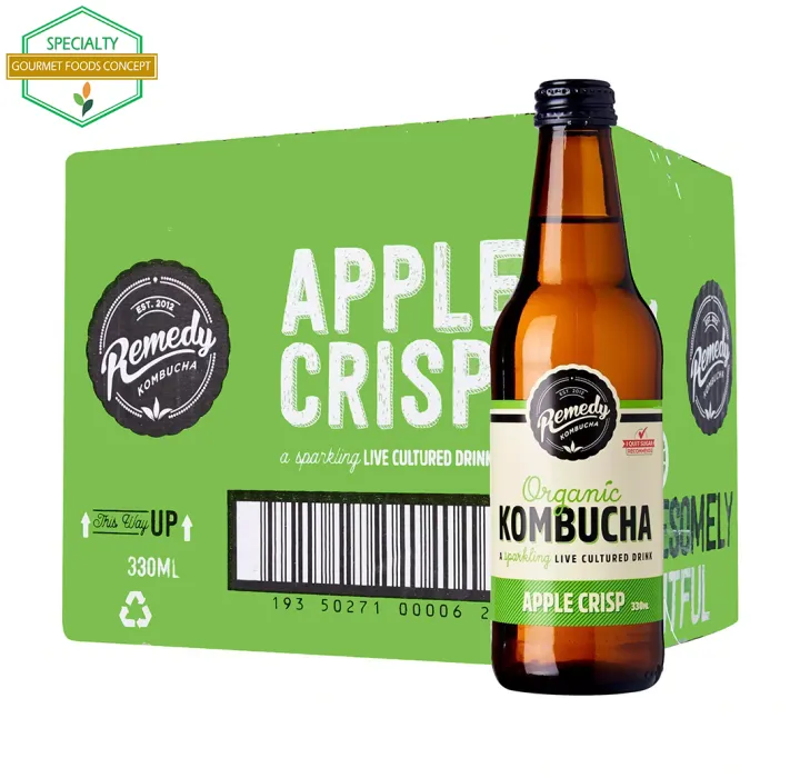 REMEDY KOMBUCHA APPLE CRISP 330ML X 4 Lazada PH