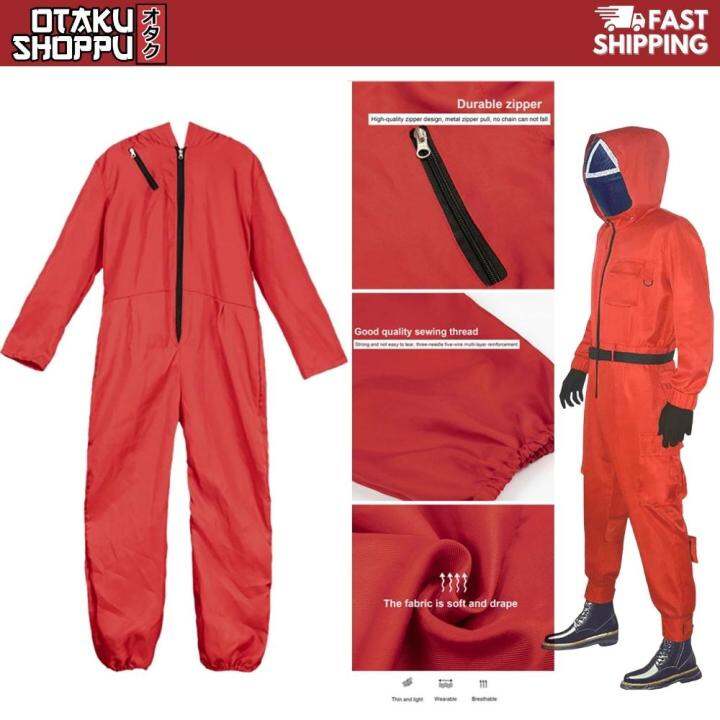 Otaku Shoppu Squid Game Costume for Adults Adult Squid Villain