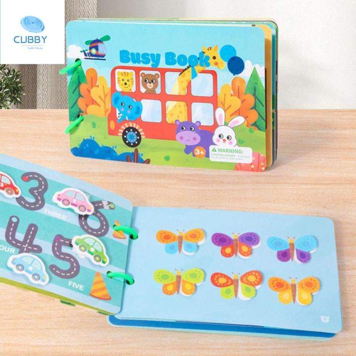 CUBBY PVC Sticker Quiet Book DIY EVA Busy Card Paste Matching Cognition ...