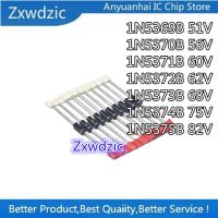 50pcs  Diode 5W 1N5369B 51V 1N5370B 56V 1N5371B 60V 1N5372B 62V 1N5373B 68V 1N5374B 75V 1N5375B 82V WATTY Electronics