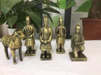 Terracotta Warriors and Horses Decoration Shaanxi Characteristic Crafts Metal Creative ของขวัญไปต่างประเทศสำหรับชาวต่างชาติของที่ระลึกสำหรับนักท่องเที่ยวในซีอาน