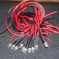 20PCS 3mm 5mm LED 12V 20cm Pre-wired White Red Green Blue Yellow UV RGB Diodo Lamp Decoration Light Emitting Diodes Pre-soldered