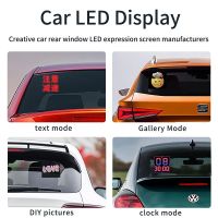 จอแสดงผล LED บนหน้าต่างด้านหลังรถยนต์ศัพท์มือถือ APP ควบคุมหน้าจอแสดงผล LED สีเต็มรูปแบบหน้าจอโฆษณารถยนต์มือถือ