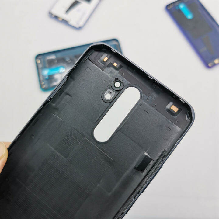 สำหรับ-xiaomi-redmi-9-ฝาหลังแบตเตอรี่ด้านหลังฝาครอบเปลี่ยนสำหรับ-redmi-9-redmi9-เคสโทรศัพท์-กาวสติกเกอร์-lfdddd