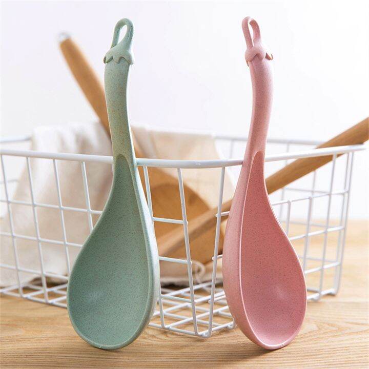 rice-spoon-household-eggplant-wheat-straw-large-plastic-kitchenware-porridge-spoon-thickened-soup-spoon-kitchen