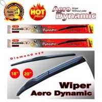 ใบปัดน้ำฝนทรง Aero Dynamic (Diamond eye) ขนาด 18" 20" นิ้ว สำหรับ รถทุกรุ่น จำนวน 1 คู่ #ที่ปัดน้ำฝน  #ยางปัดน้ำฝน  #ก้าน  #ก้านปัดน้ำฝน  #ใบปัดน้ำฝน