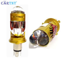 CarTnT 1PCS H4 LED ไฟหน้ารถจักรยานยนต์ Mini Projector เลนส์ Spotlight Hi/lo Beam สำหรับ12V ไฟหน้ารถ3570ชิป