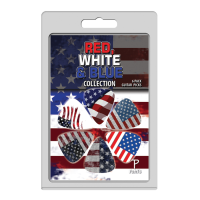 Perris "Red, White &amp; Blue" Pick Collection ปิ๊กกีตาร์ชุด 6 ชิ้น