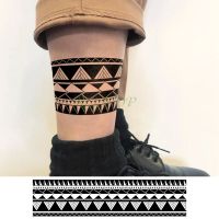 hot【DT】 Temporary Sticker band Fake Tatto Personality Flash Tatoo Waist Arm Foot Tato for Men