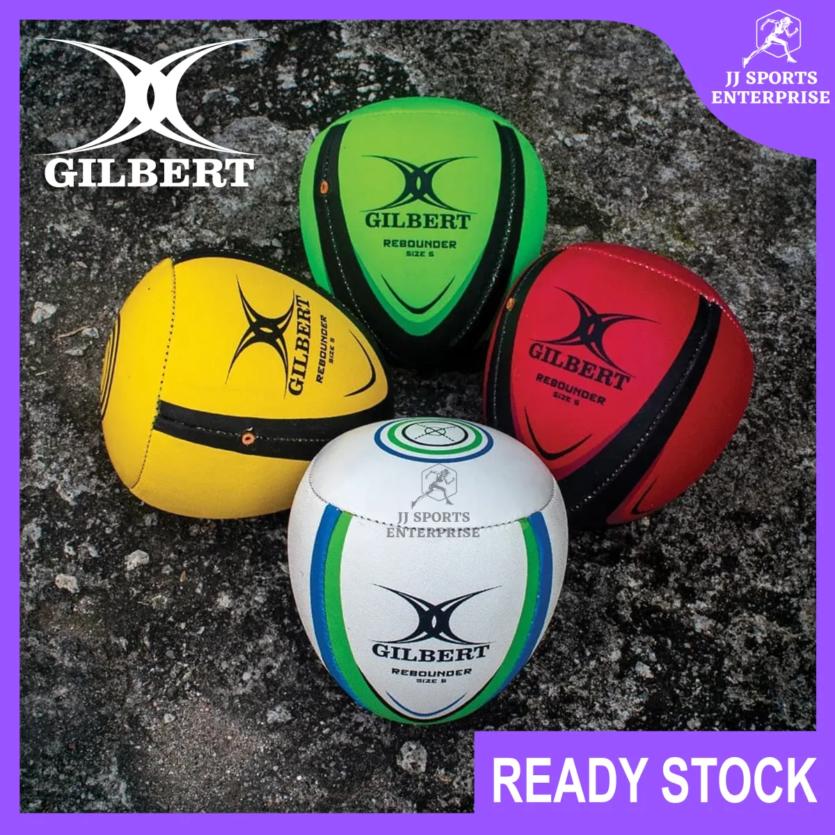 Gilbert Rebounder Match Training Ball Pass Catch Rugby Ball Passing  Training Bola Latihan Hantaran Tangkapan Bola Ragbi | Lazada