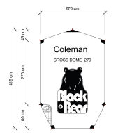 กราวชีท FOR COLEMAN CROSS DOME 270 เสริมยื่นหน้า