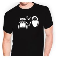 Wall-E und Eva tsf0320 T-Shirt Sticker Bomb Aufkleber Unisex T Shirt Tops Camisetas Hombre Cotton Short Sleeves Tee Shirt Homme  27PE