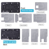 Qianli 10 in 1 Middle Frame Tin Planting Platform for iPhone X XS MAX 11Pro Max 12Pro Max 12 Mini BGA Reballing Stencil