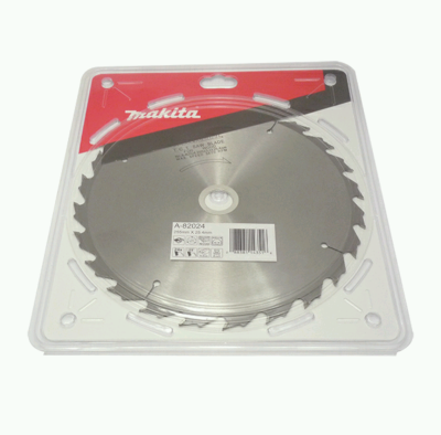 Makita saw blade carbide tipped cutting for wood size 255 MM*3.2 MM *24 T  part no A-82024 ใบเลื่อยวงเดือน ตัดไม้. ขนาด 10 นิ้ว รู 25.4 มิล  หนา 3.2 มิลจำนวนฟัน 24 ฟัน  ยี่ห้อ มากีต้า